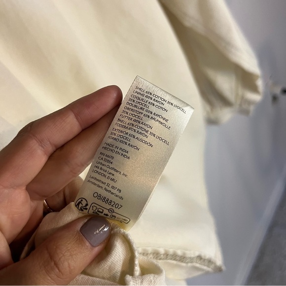 We the Free womens Star Studded Shirt cream embellished western button up L - Picture 7 of 15